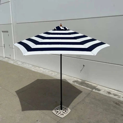 9ft Market Patio Umbrella 6 Rib Replacement Canopy Blue