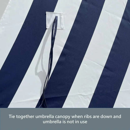 9ft Market Patio Umbrella 6 Rib Replacement Canopy Blue