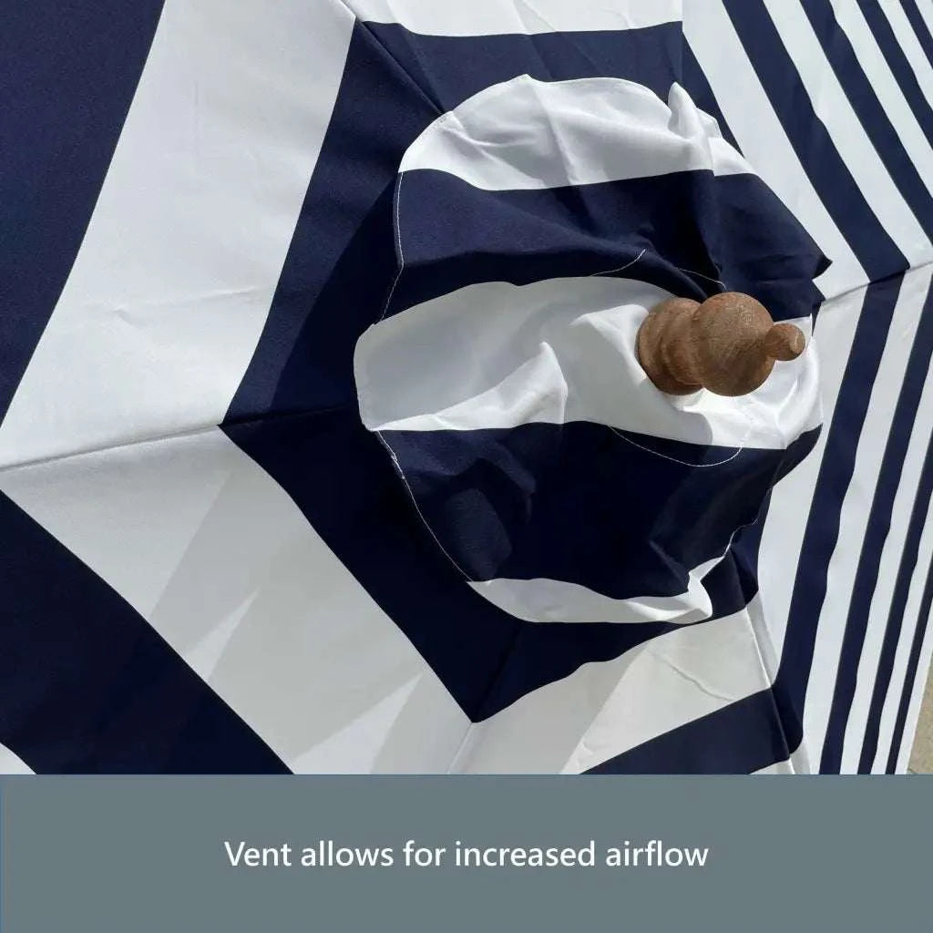 9ft Market Patio Umbrella 6 Rib Replacement Canopy Blue