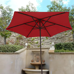 9ft Market Patio Umbrella 6 Rib Replacement Canopy Brick - 9