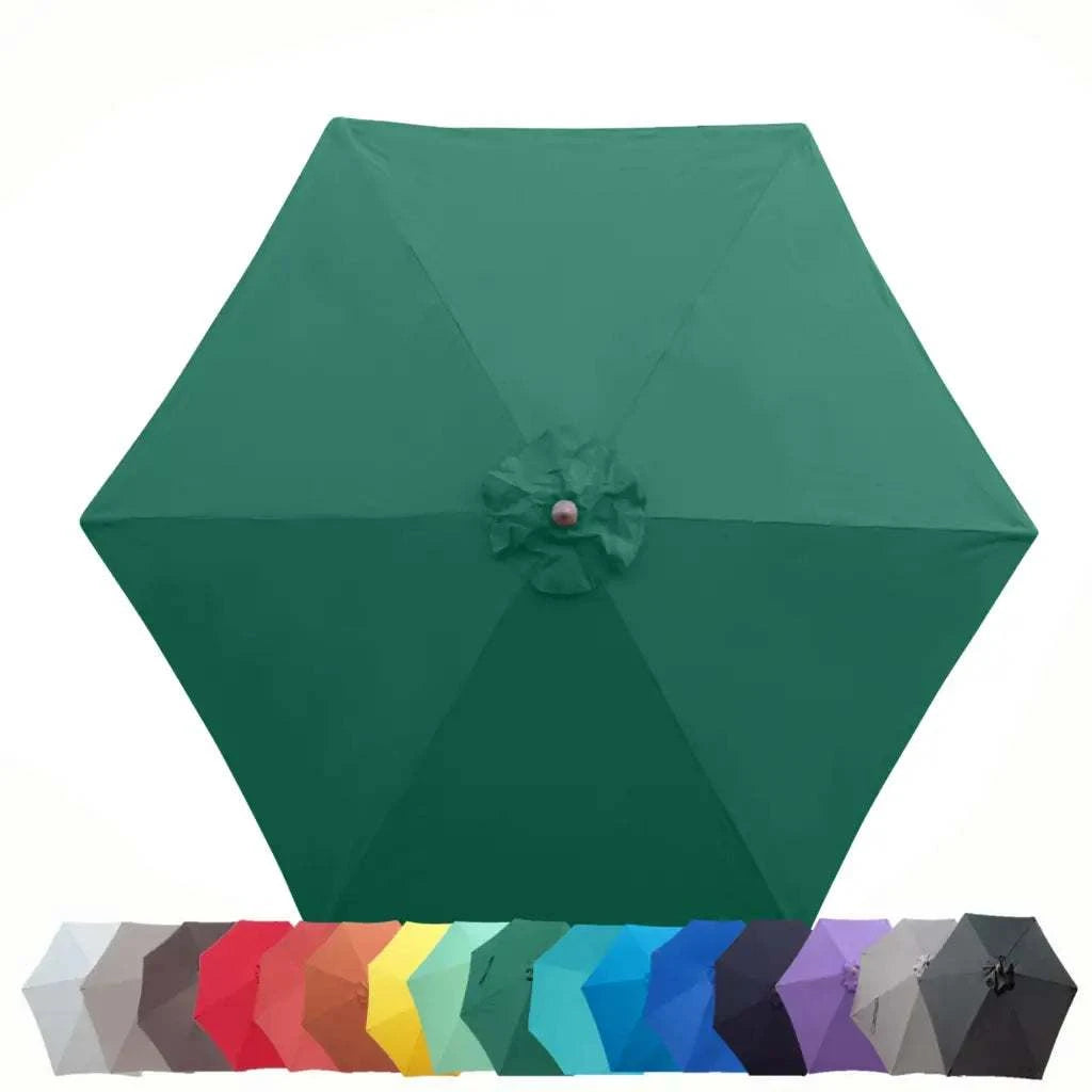 9ft Market Patio Umbrella 6 Rib Replacement Canopy Hunter