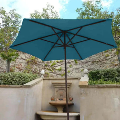 9ft Market Patio Umbrella 6 Rib Replacement Canopy Light