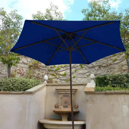9 ft 6 ribs patio umbrella Formosa Covers 9ft Replacement Canopy in Fuchsia (Canopy Only) inviting shade for 4 Yescom 9-FT Outdoor Umbrella Replacement