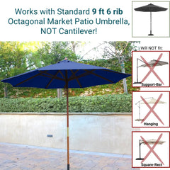 9ft Market Patio Umbrella 6 Rib Replacement Canopy Navy