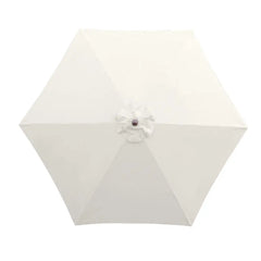9ft Market Patio Umbrella 6 Rib Replacement Canopy Off-White