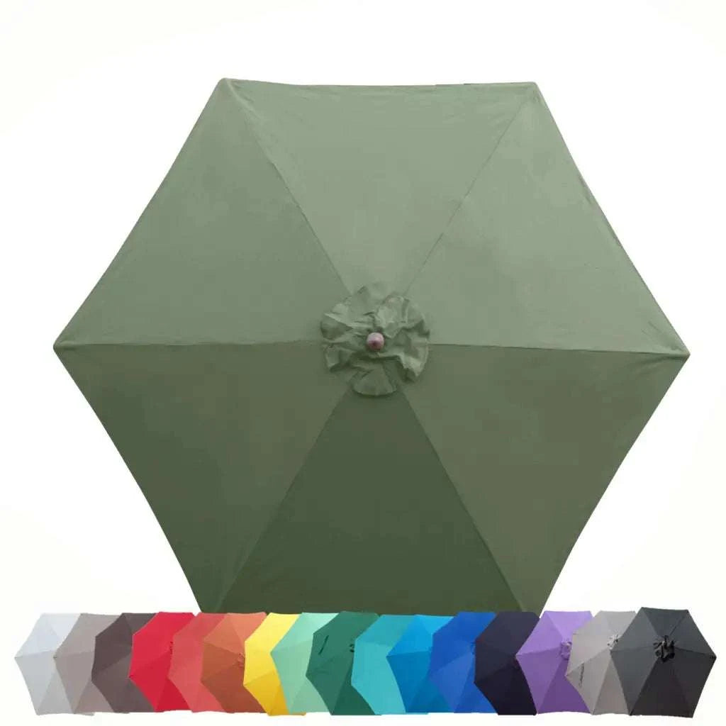 9ft Market Patio Umbrella 6 Rib Replacement Canopy Sage