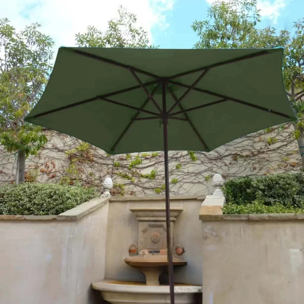 Patio Umbrella Replacement Canopy 9 Ft 6 Rib Sage Green