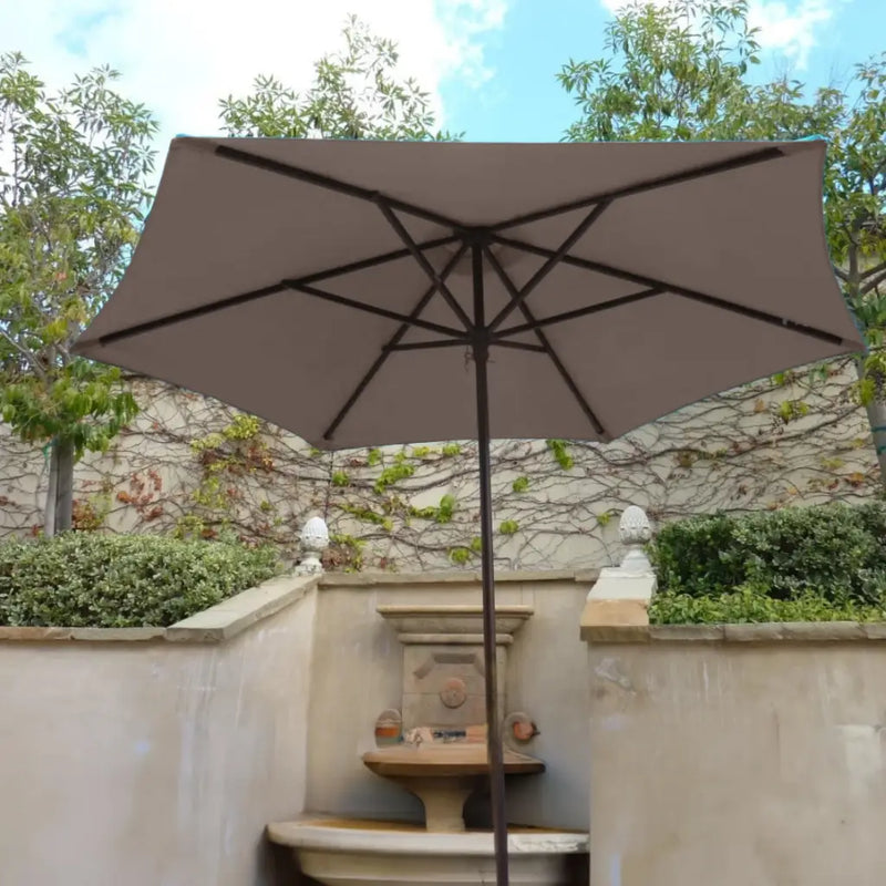 9ft Market Patio Umbrella 6 Rib Replacement Canopy Taupe - 9
