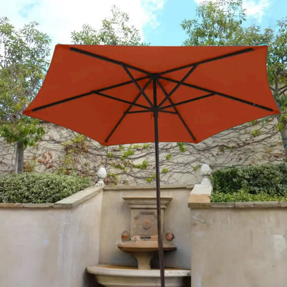 9ft Market Patio Umbrella 6 Rib Replacement Canopy Terracotta