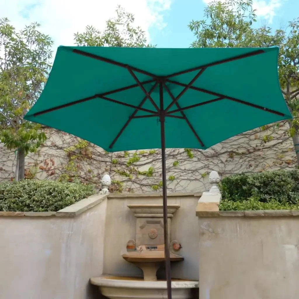 9ft Market Patio Umbrella 6 Rib Replacement Canopy Turquoise