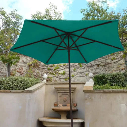 9ft Market Patio Umbrella 6 Rib Replacement Canopy Turquoise
