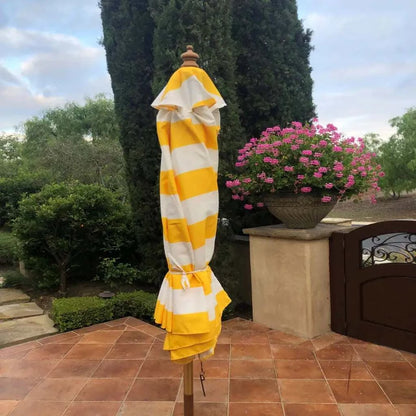 9ft Market Patio Umbrella 6 Rib Replacement Canopy Yellow