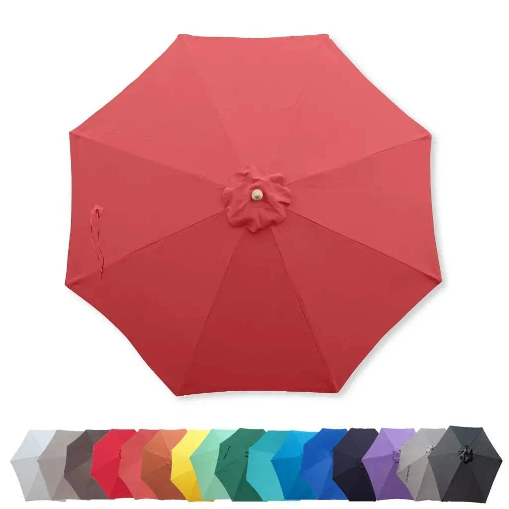 9ft Market Patio Umbrella 8 Rib Replacement Canopy Brick - 9