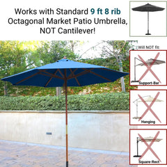 9ft Market Patio Umbrella 8 Rib Replacement Canopy Capri