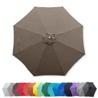 9ft Market Patio Umbrella 8 Rib Replacement Canopy Cocoa - 9