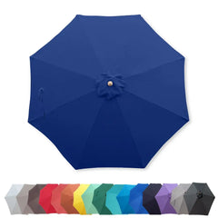9ft Market Patio Umbrella 8 Rib Replacement Canopy Navy