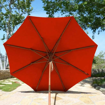 9ft Market Patio Umbrella 8 Rib Replacement Canopy Orange -