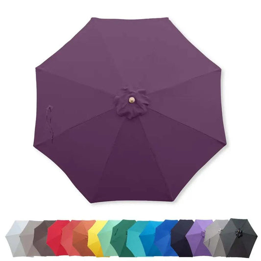 9ft Market Patio Umbrella 8 Rib Replacement Canopy Purple -