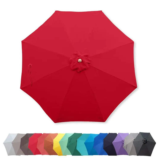 9ft Market Patio Umbrella 8 Rib Replacement Canopy Red - 9