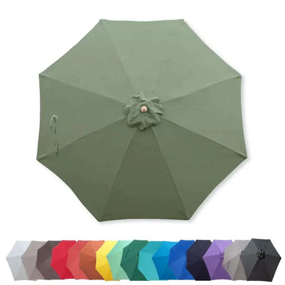 9ft Market Patio Umbrella 8 Rib Replacement Canopy Sage