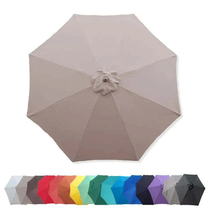9ft Market Patio Umbrella 8 Rib Replacement Canopy Taupe - 9