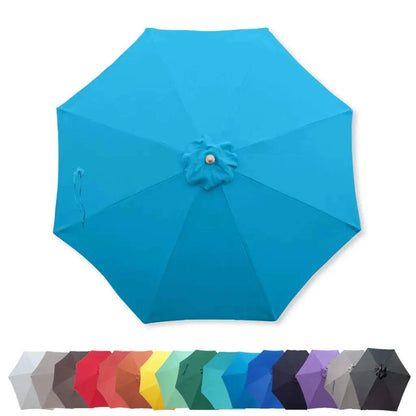 9ft Market Patio Umbrella 8 Rib Replacement Canopy Teal - 9
