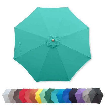9ft Market Patio Umbrella 8 Rib Replacement Canopy Turquoise
