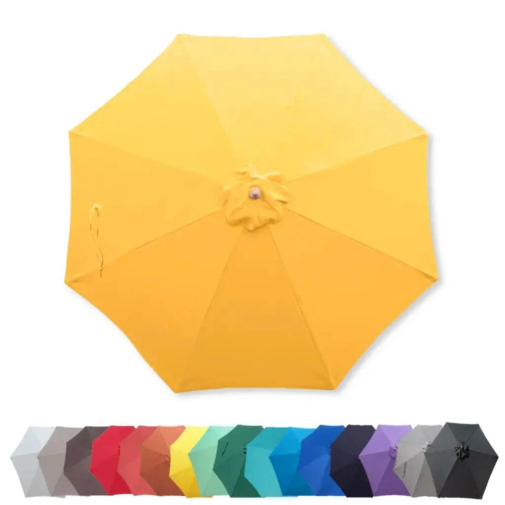 9ft Market Patio Umbrella 8 Rib Replacement Canopy Yellow