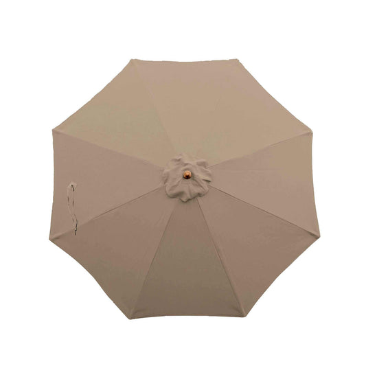9ft Market Patio Umbrella 8 Rib Replacement Canopy in Carmel Latte color.
