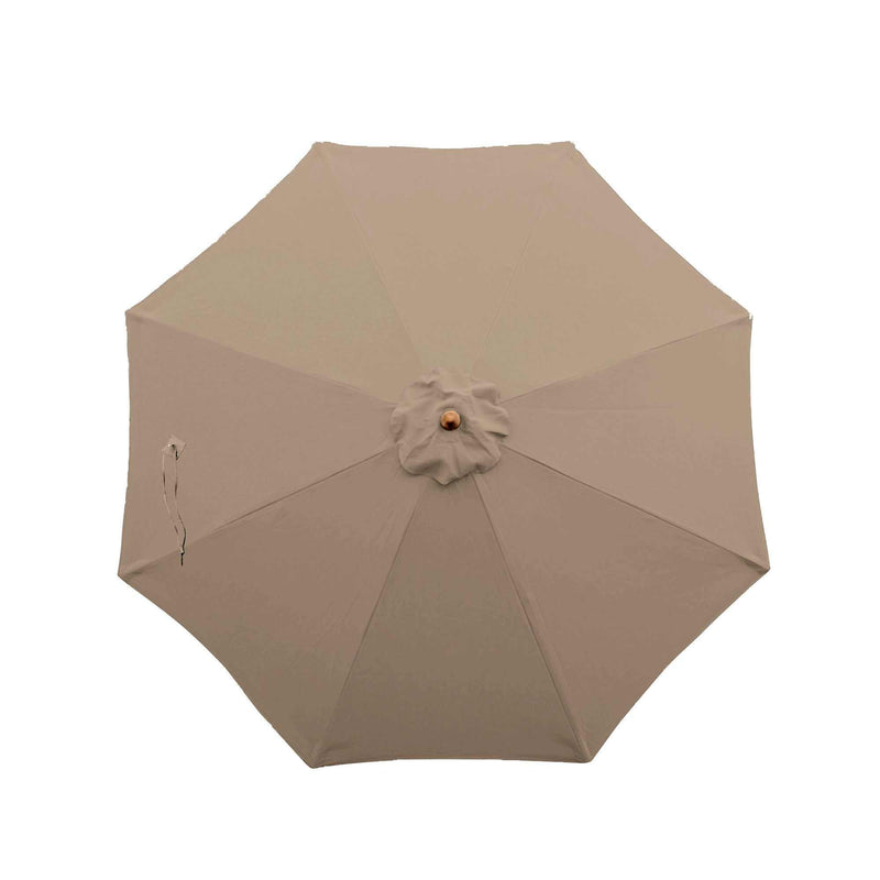 9ft Market Patio Umbrella 8 Rib Replacement Canopy in Carmel Latte color.