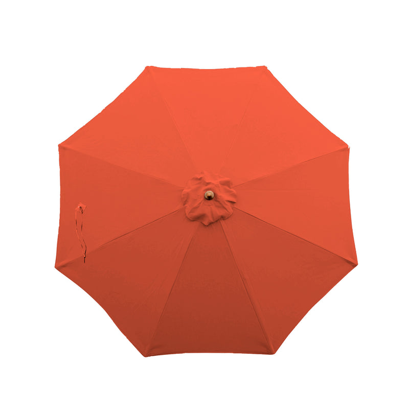9ft Market Patio Umbrella 8 Rib Replacement Canopy Melon Orange