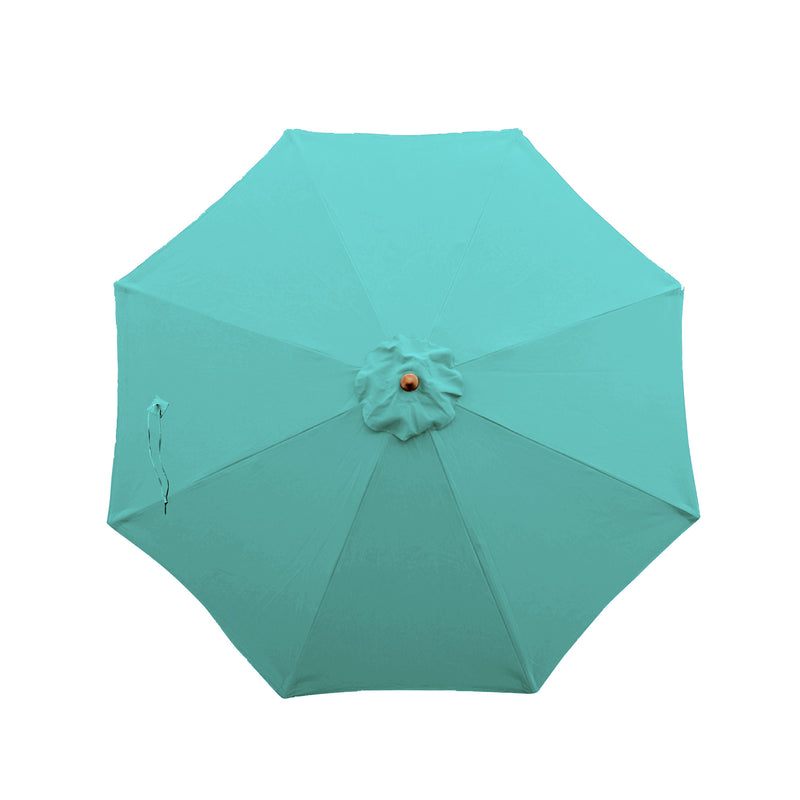 9ft Market Patio Umbrella 8 Rib Replacement Canopy Glacier Blue