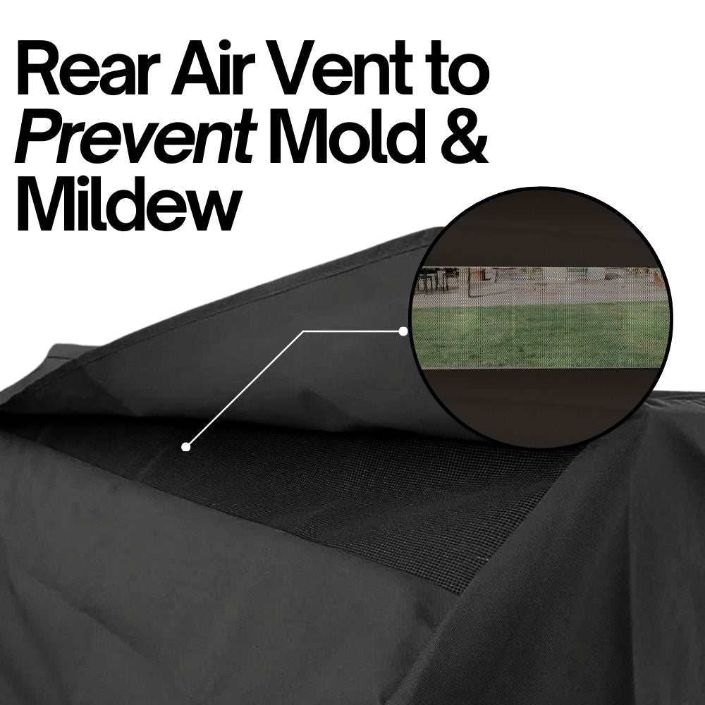 Built-In BBQ Outdoor Gas Grill Cover 36"L x 30"D x 16"H Vinyl Black - Formosa Covers