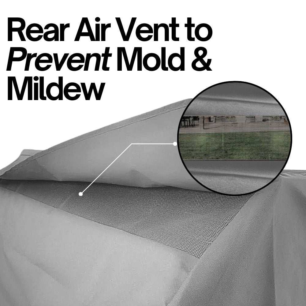 Built-In BBQ Outdoor Gas Grill Cover 33"L x 30"D x 16"H Vinyl Grey