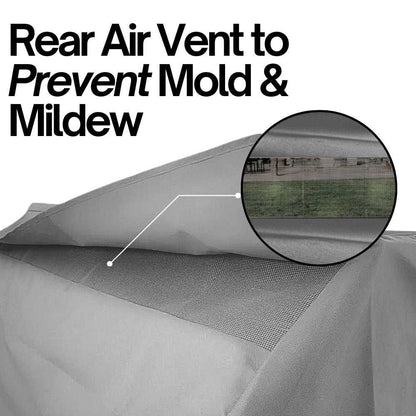 Built-In BBQ Outdoor Gas Grill Cover 33"L x 30"D x 16"H Vinyl Grey