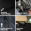 Car Seat Hammock Cover with Non-Slip Fabric for Dogs and Pets Black
