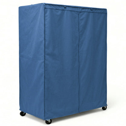 Storage Shelving Unit Cover, fits racks 60"W x 24"D x 72"H in Dusty Blue