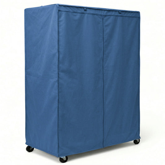 Storage Shelving Unit Cover, fits racks 60"W x 24"D x 72"H in Dusty Blue