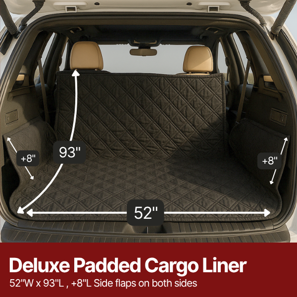 Deluxe Padded Cargo Liner  52"W x 93"L in Black