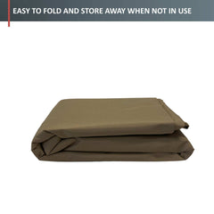 A BBQ Outdoor Grill Cover in taupe, measuring 67