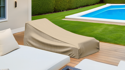 Patio Chaise Lounge Cover 84"L x 30"W x 29"H Classic Taupe - Formosa Covers