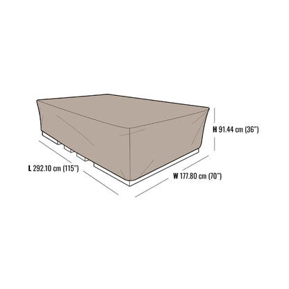 Atleisure Patio Chat Set Furniture Cover 115" L x 70" W x 36" H