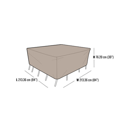 Atleisure Square Patio Set Furniture Cover 84" L x 84" W x 30" H