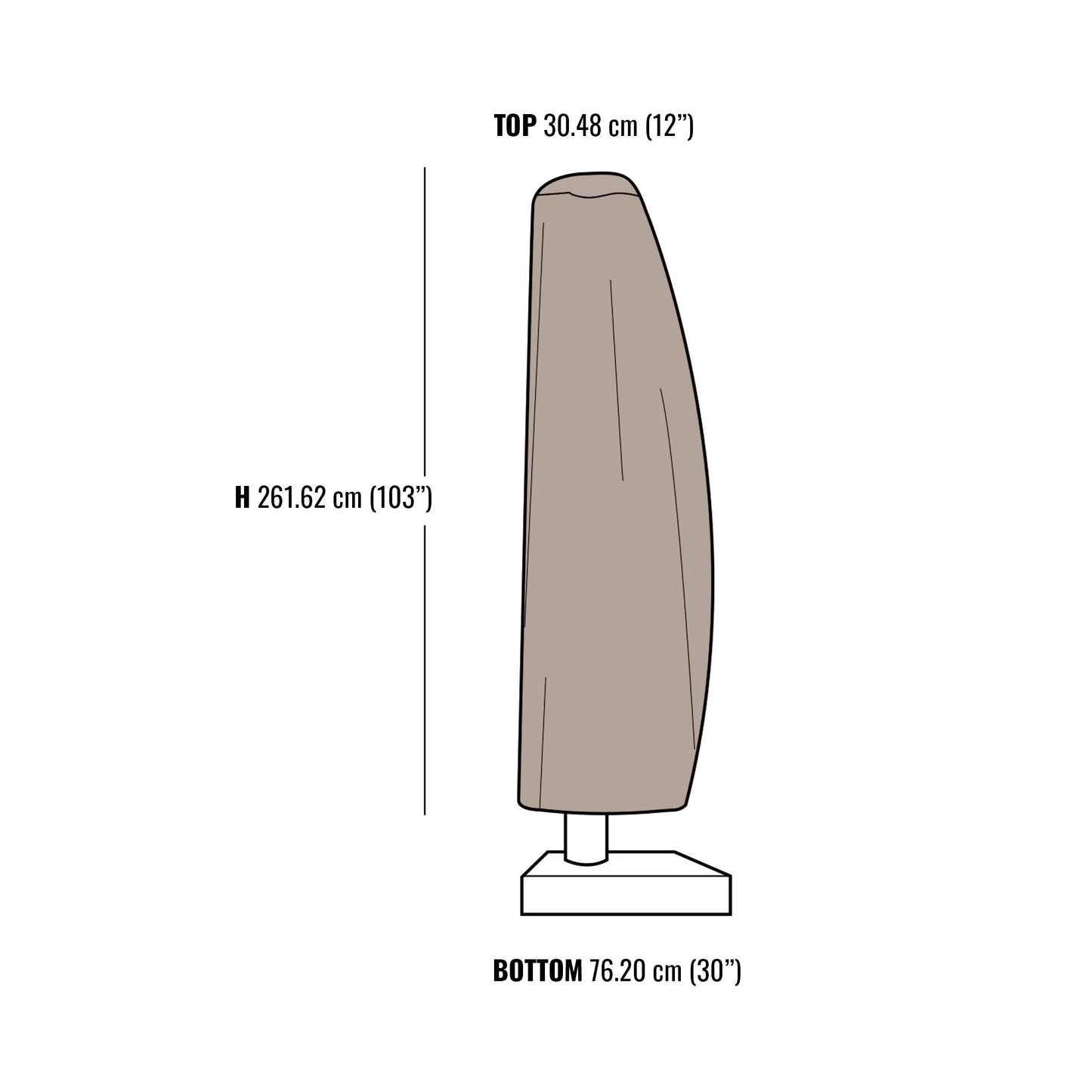Patio Offset Umbrella Cover - Formosa Covers