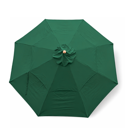 11ft Market Patio Umbrella Double-Vented 8 Rib Replacement Canopy Hunter Green - Formosa Covers