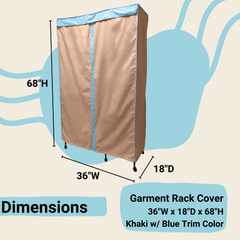 Portable Garment Rack Cover 36