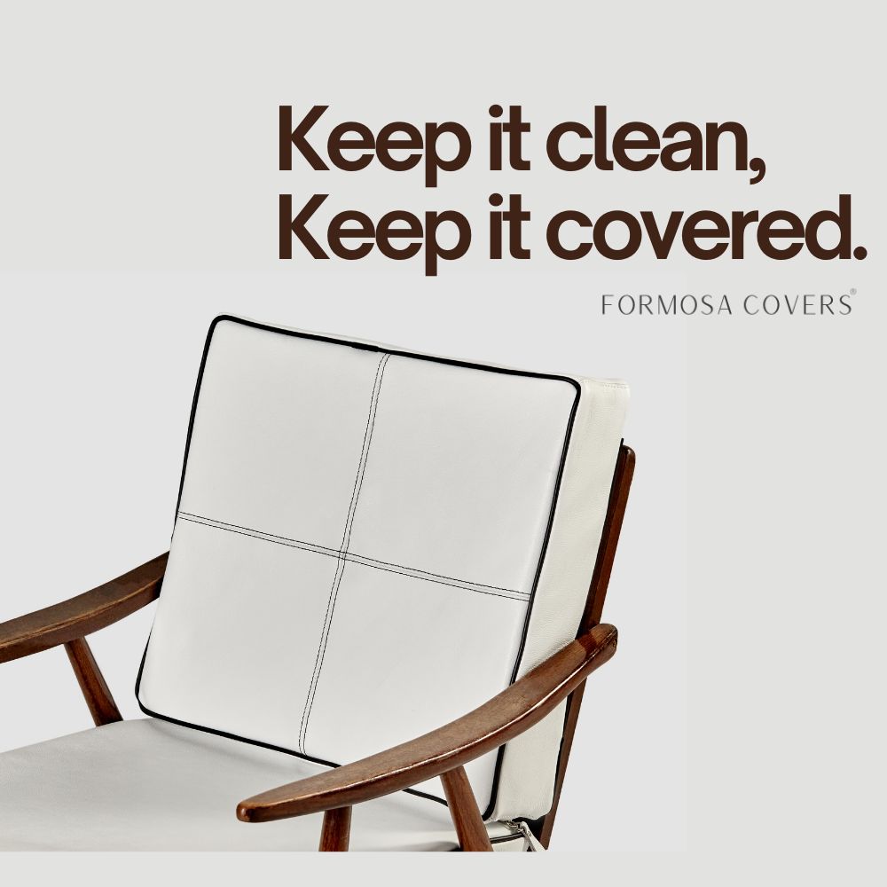 Patio Stacked Chaise Lounge Cover Fits 4-8 Chairs 84"L x 30"W Classic Taupe - Formosa Covers