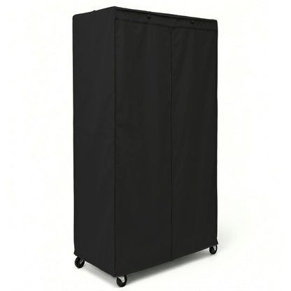 Storage Shelving Unit Cover, fits racks 36"W x 18"D x 72"H in Black - Formosa Covers
