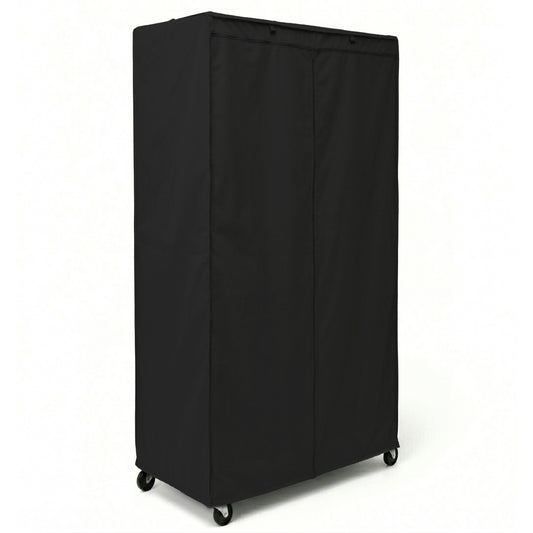 Storage Shelving Unit Cover, fits racks 36"W x 18"D x 72"H in Black - Formosa Covers