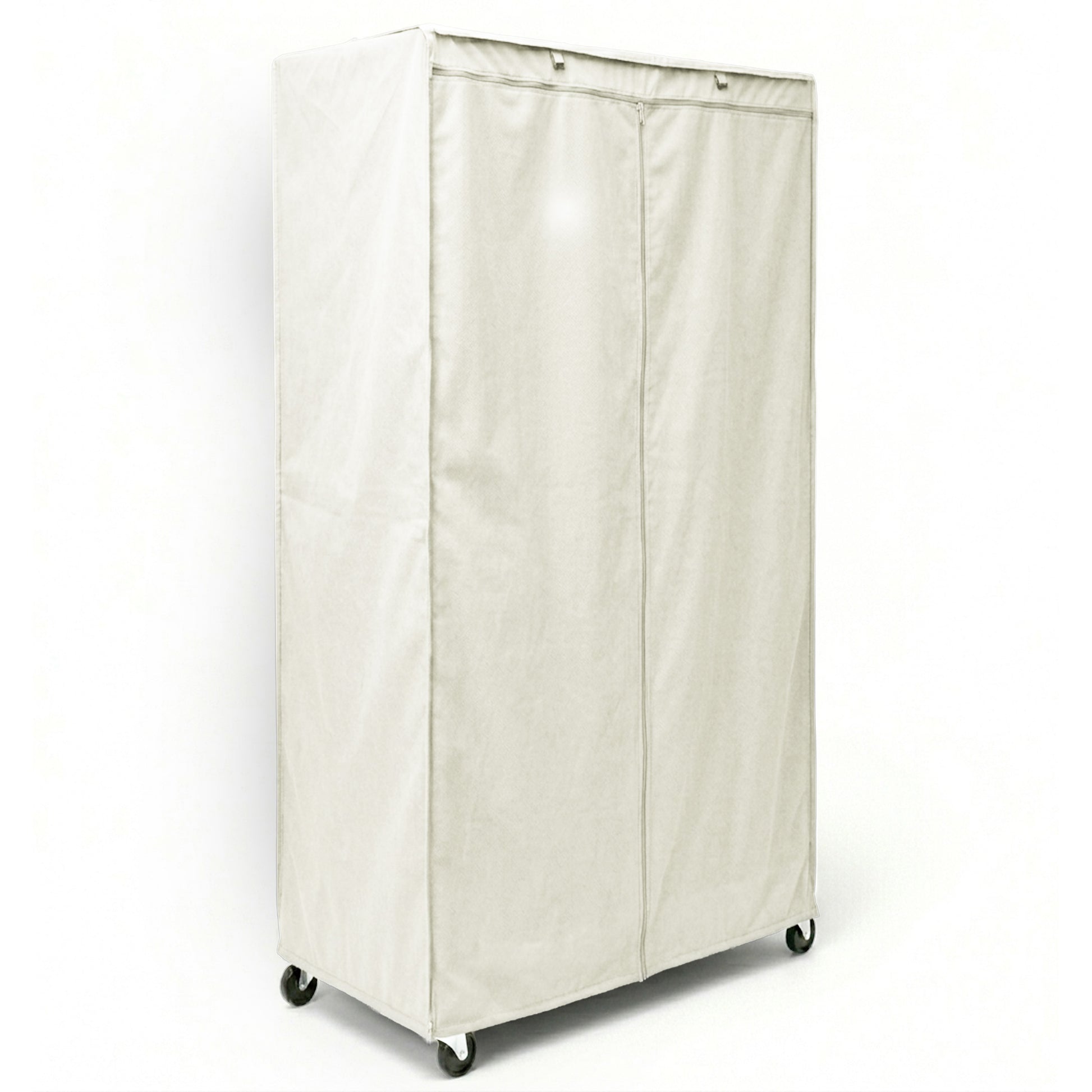 Storage Shelving Unit Cover, fits racks 36"W x 18"D x 72"H in Off White - Formosa Covers